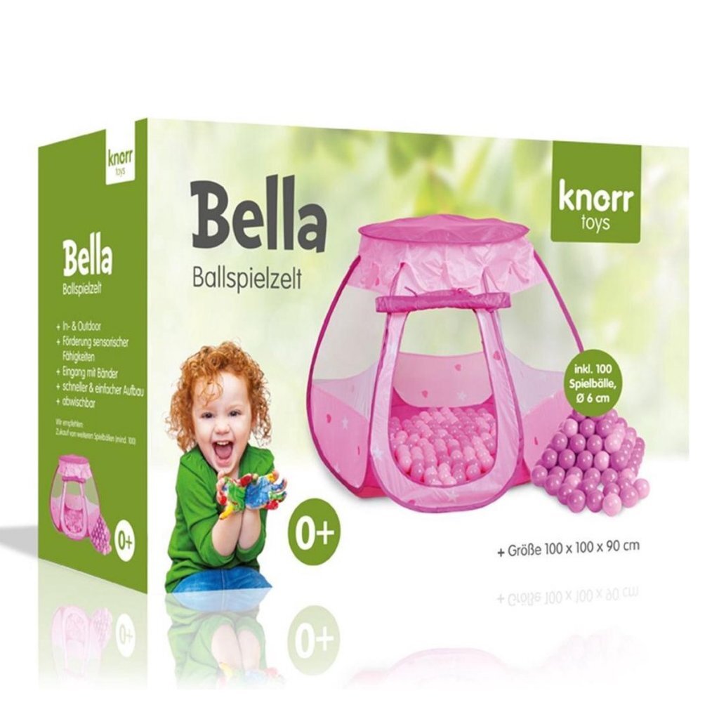 Overige Merken Knorrtoys Speeltent Met 100 Ballen Roze Speeltenten Joy&Bloom