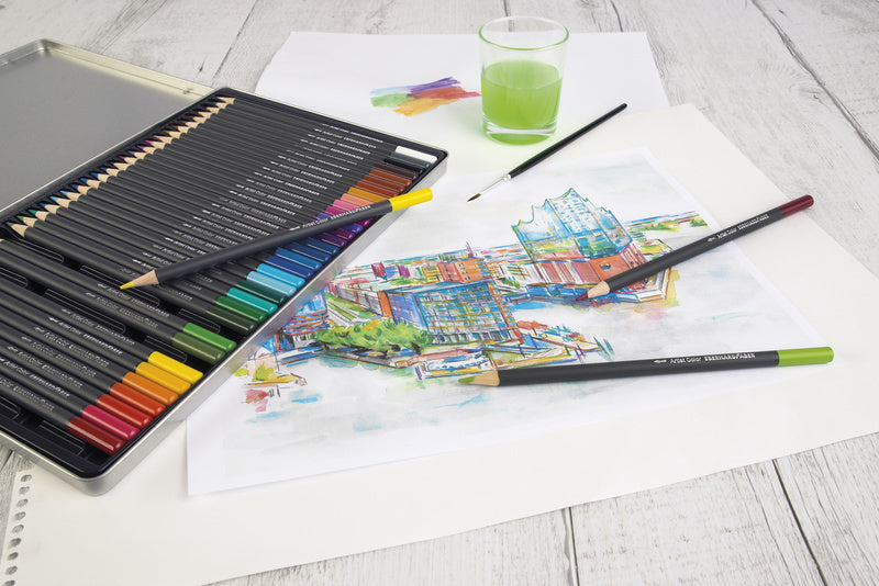 Eberhard Faber Ef-516036 Aquarelpotlood Metalen Etui A 36 Stuks Aquarelpotloden Joy&Bloom