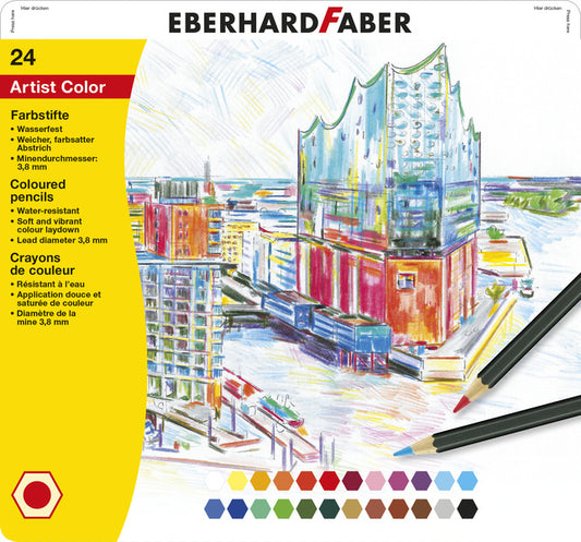 Eberhard Faber Ef-516124 Kleurpotloden Metaaletui A 24 Stuks Default Title Kleurpotloden Joy&Bloom