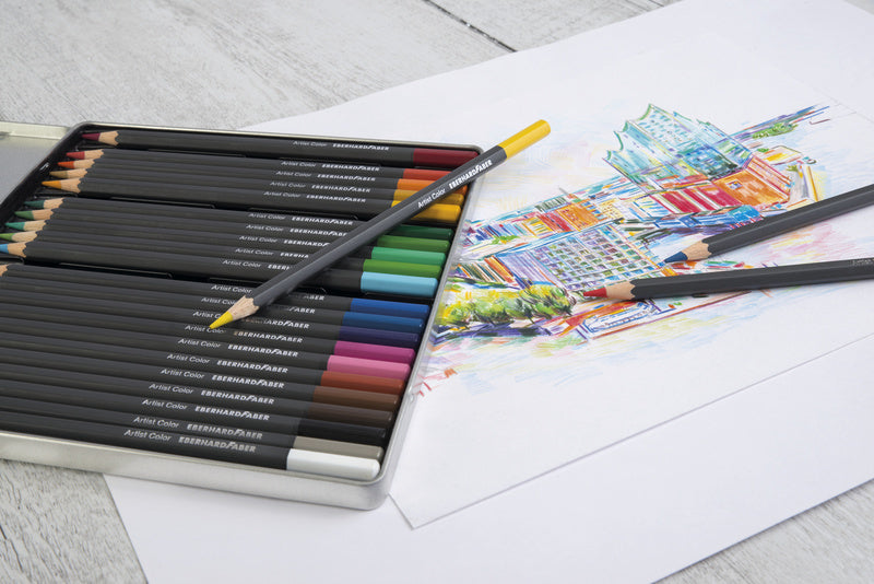 Eberhard Faber Ef-516124 Kleurpotloden Metaaletui A 24 Stuks Kleurpotloden Joy&Bloom
