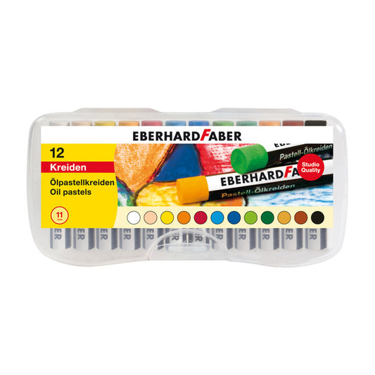 Eberhard Faber Ef-522013 Oliepastelkrijt 11Mm Doos A 12 St Assorti Default Title Pastelkrijt Joy&Bloom