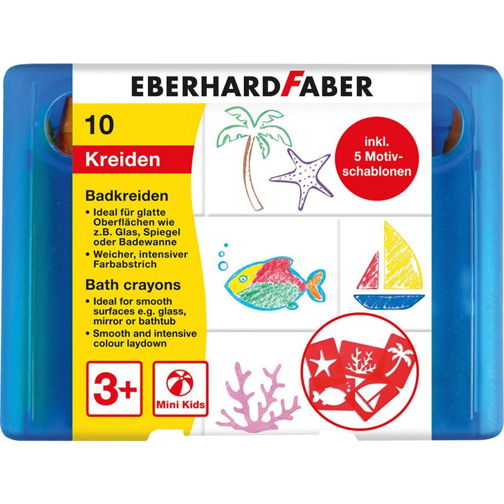 Eberhard Faber Ef-524110 Badkrijt 10 Stuks Bewaarbox Incl. 5 Patronen Default Title Bad Speelgoed Joy&Bloom