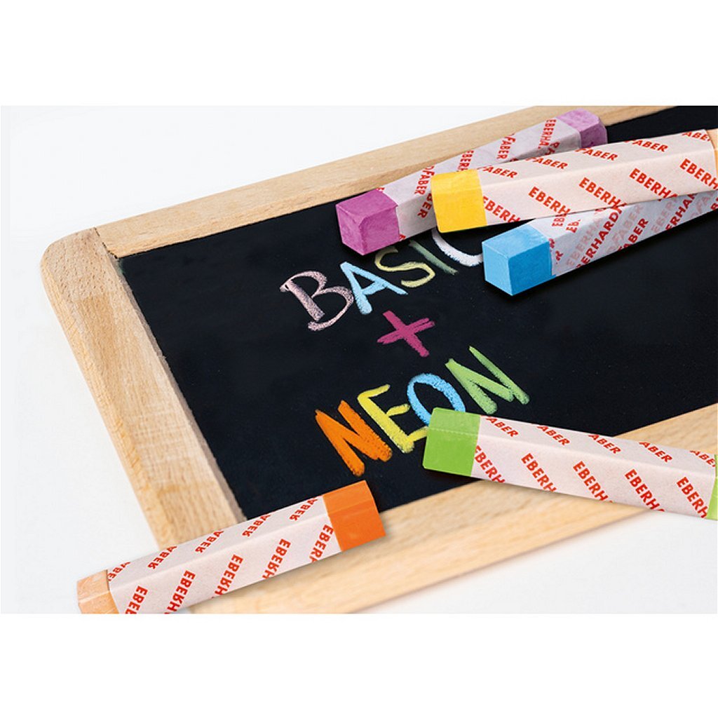 Eberhard Faber Ef-526012 Bordkrijt Vierkant 12 Stuks Schoolbordkrijt Joy&Bloom