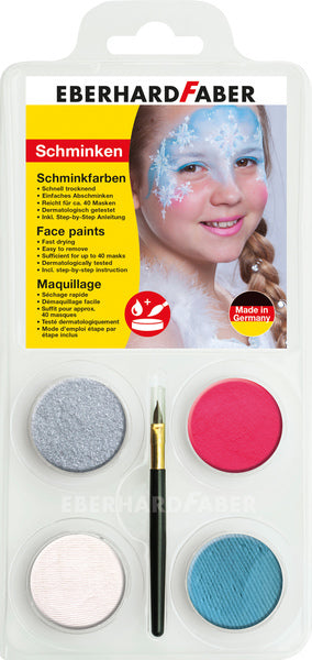 Eberhard Faber Ef-579021 Prinsessen Schmink Zilver, Rood, Wit En Blauw Default Title Schmink Joy&Bloom