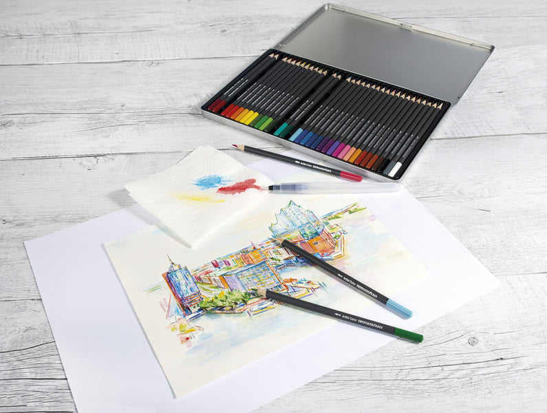 Eberhard Faber Ef-579925 Waterpenseel Set 3 Maten S, M, L Schilderen Joy&Bloom