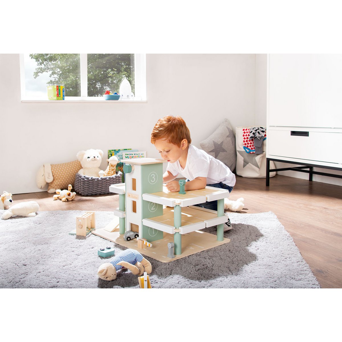 Parkeergarage "Kurt" met accessoires