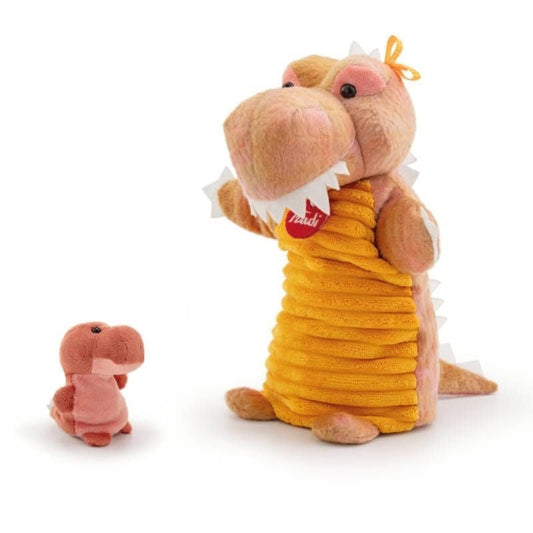 Handpop Dinosaurus met baby 25cm Joy&Bloom