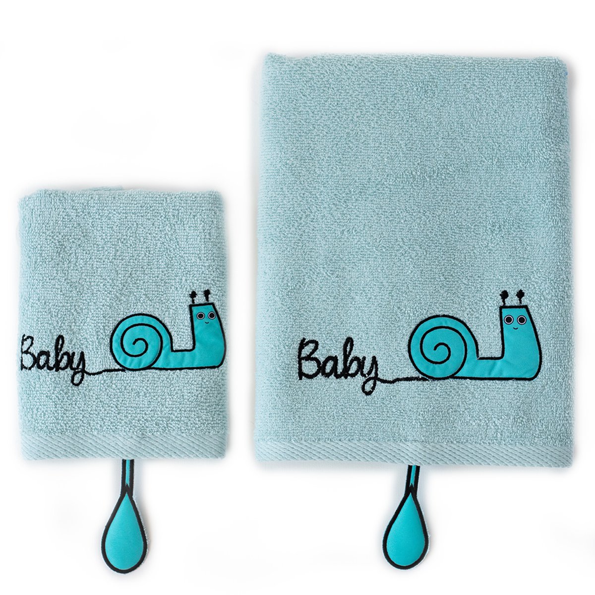Milk & Moo Kinderhanddoekenset van 2 Sangaloz Joy&Bloom