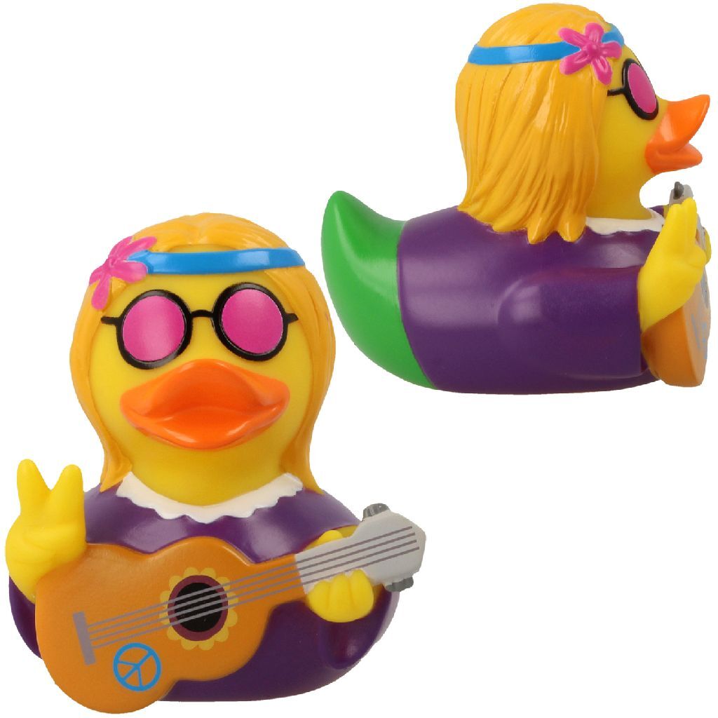 Lilalu Hippie Badeend Met Gitaar Default Title Actiefiguren/Speelfiguren Joy&Bloom