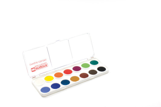 Kangaro K-Fi500/14 Verftablet 23Mm Waterverf Dekkend 14 Stuks Default Title Schilderen Joy&Bloom