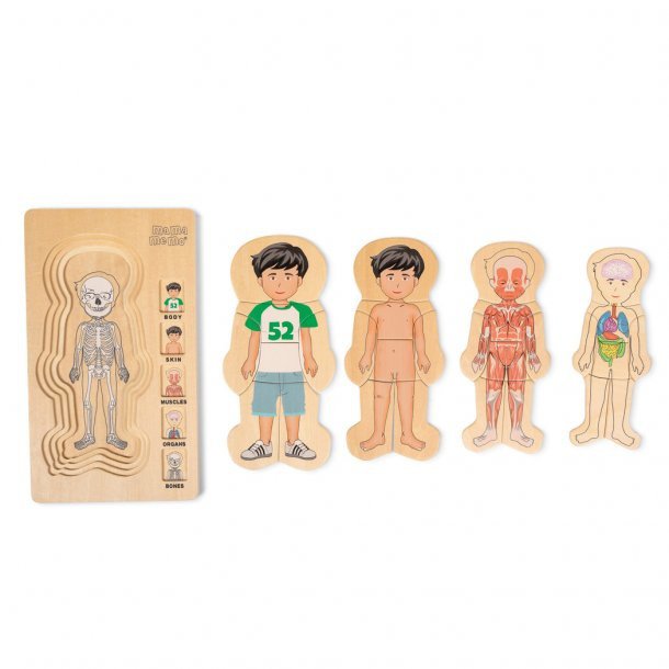 Mijn lichaam puzzel, jongen