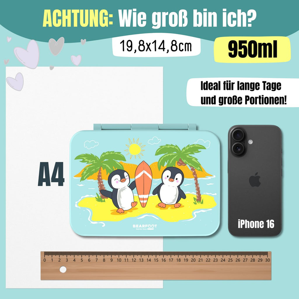 Lunchbox, licht en lek - proof - pinguïn Joy&Bloom
