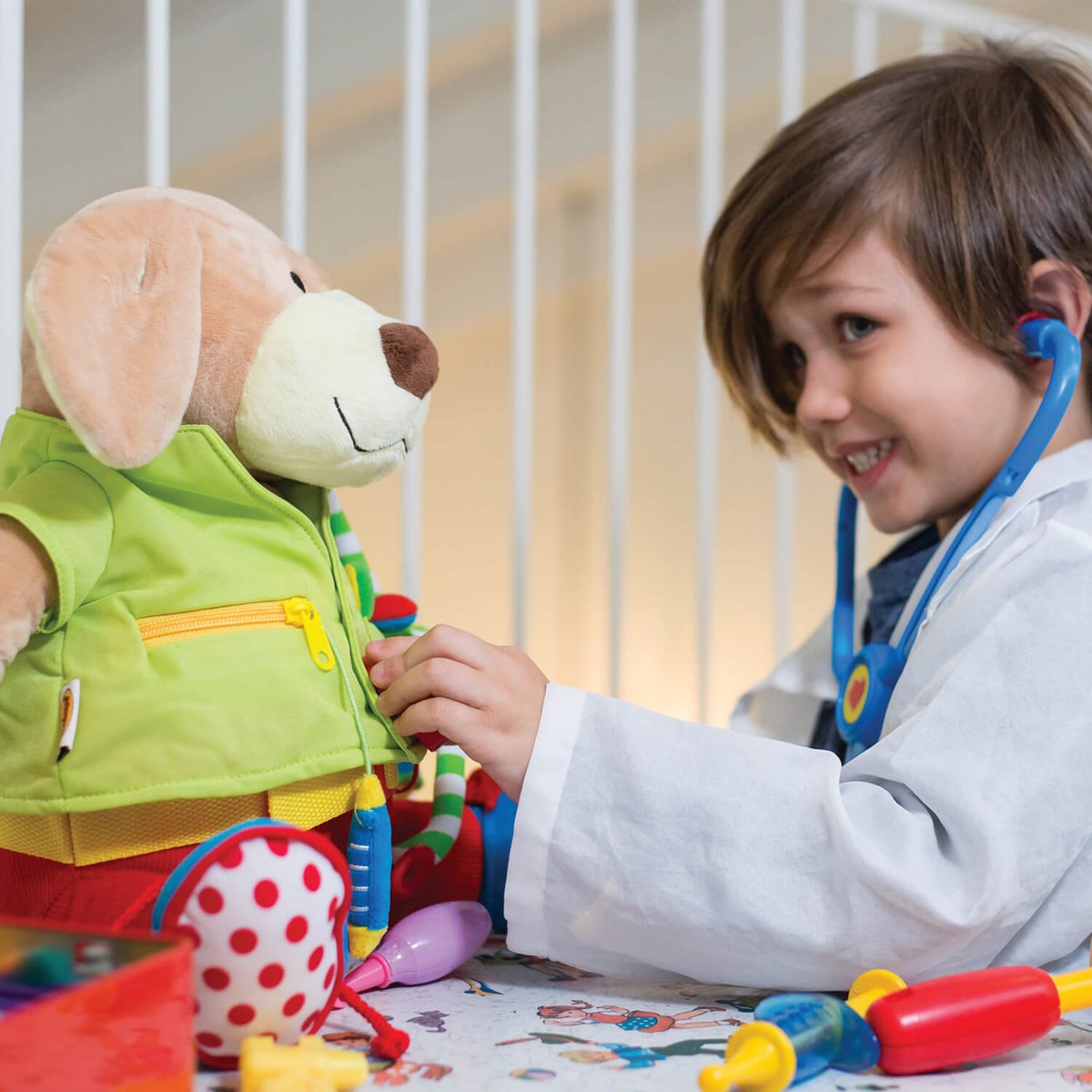 Edushape Activiteitenknuffel Dr. Pooch