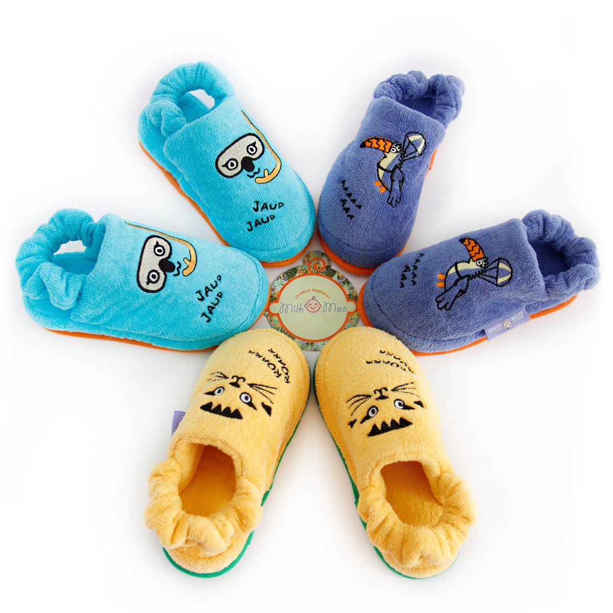Milk&Moo Skater Cheetah kinderpantoffels Joy&Bloom