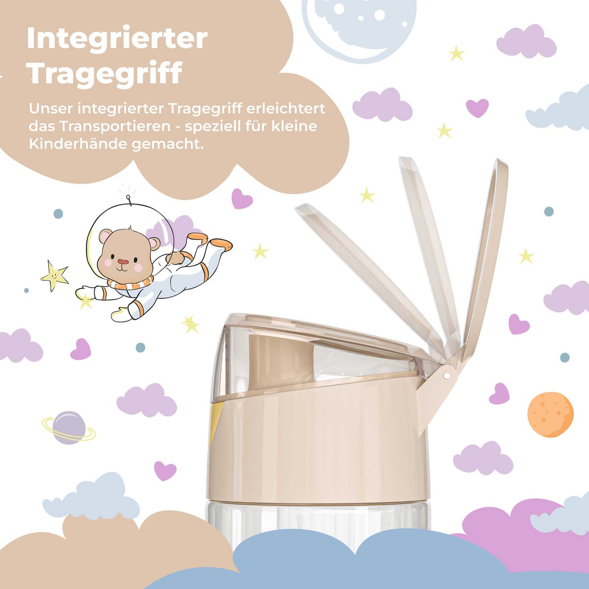 Kinderwaterfles, lichtgewicht waterfles - politieleeuwen Joy&Bloom