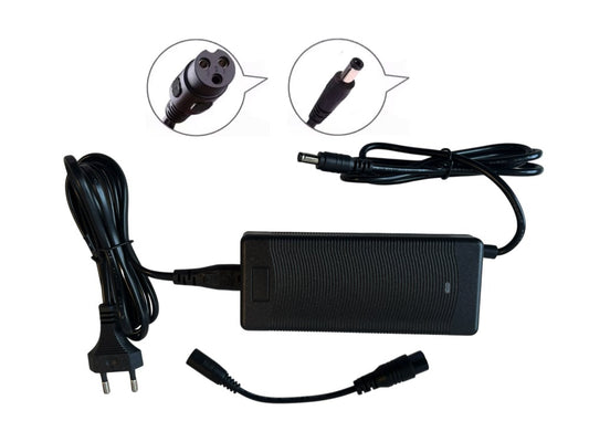 48 Volt 2Ah Oplader, Gx16 3-Gats + Ronde Aansluiting Voor Loodaccu's Default Title Oplader Joy&Bloom