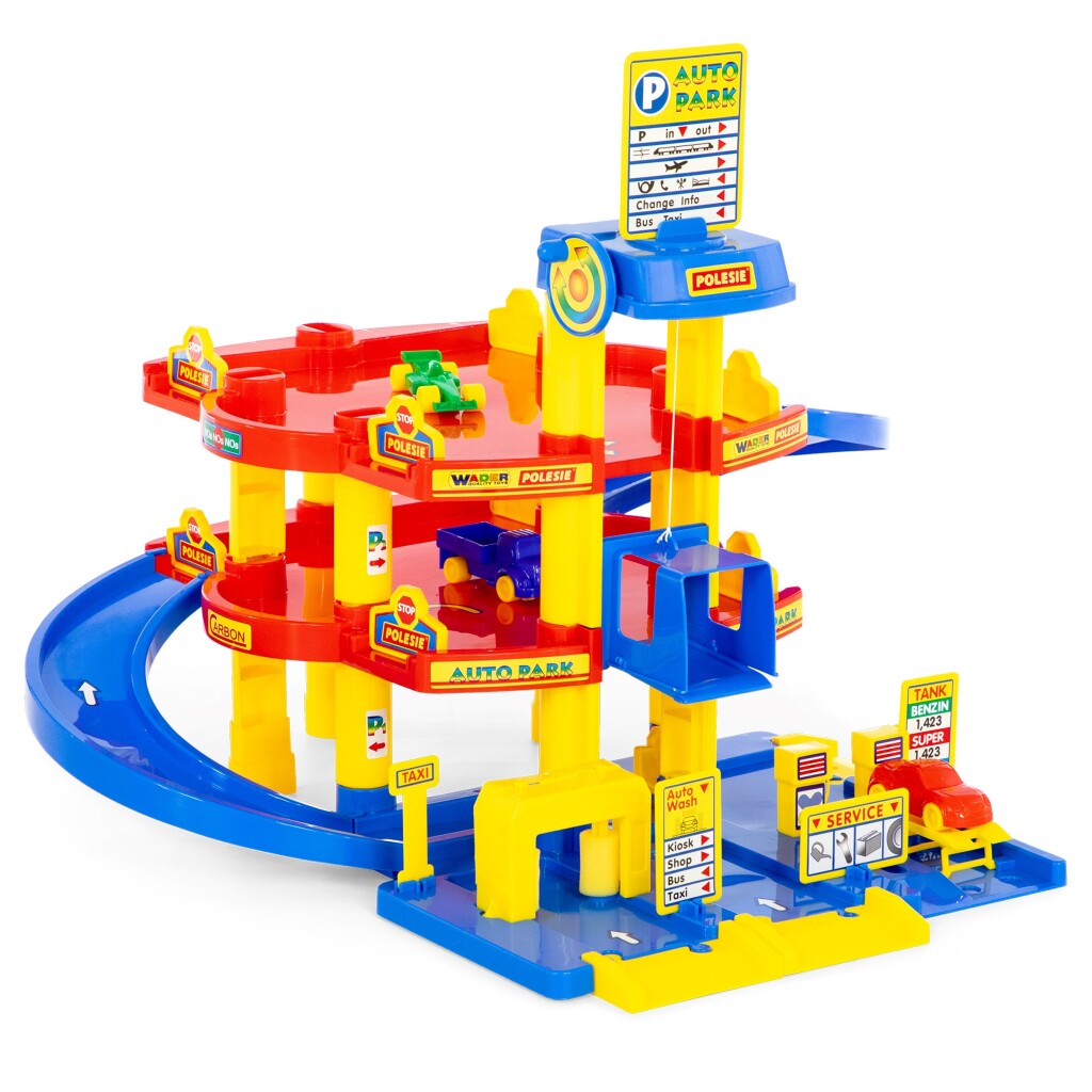 Wader Parkeergarage Met 3 Etages 58.5X51X59 Cm Auto's & Voertuigen Joy&Bloom