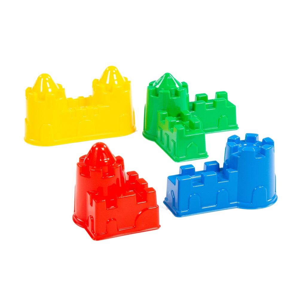 Basic Kasteel Zandvormen 4 Stuks Strandsets/Emmersets Joy&Bloom