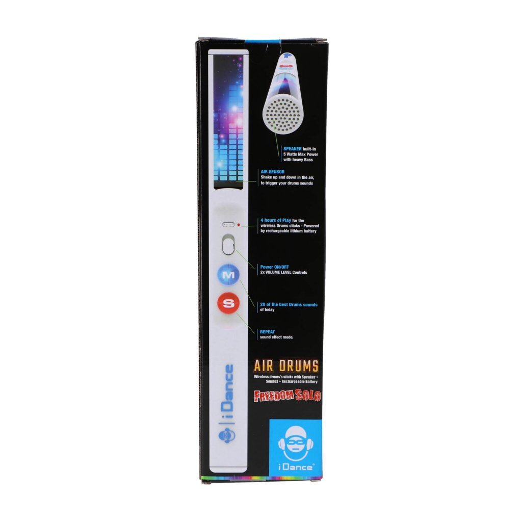 Idance Air Drums + Licht Wit Muziek Joy&Bloom