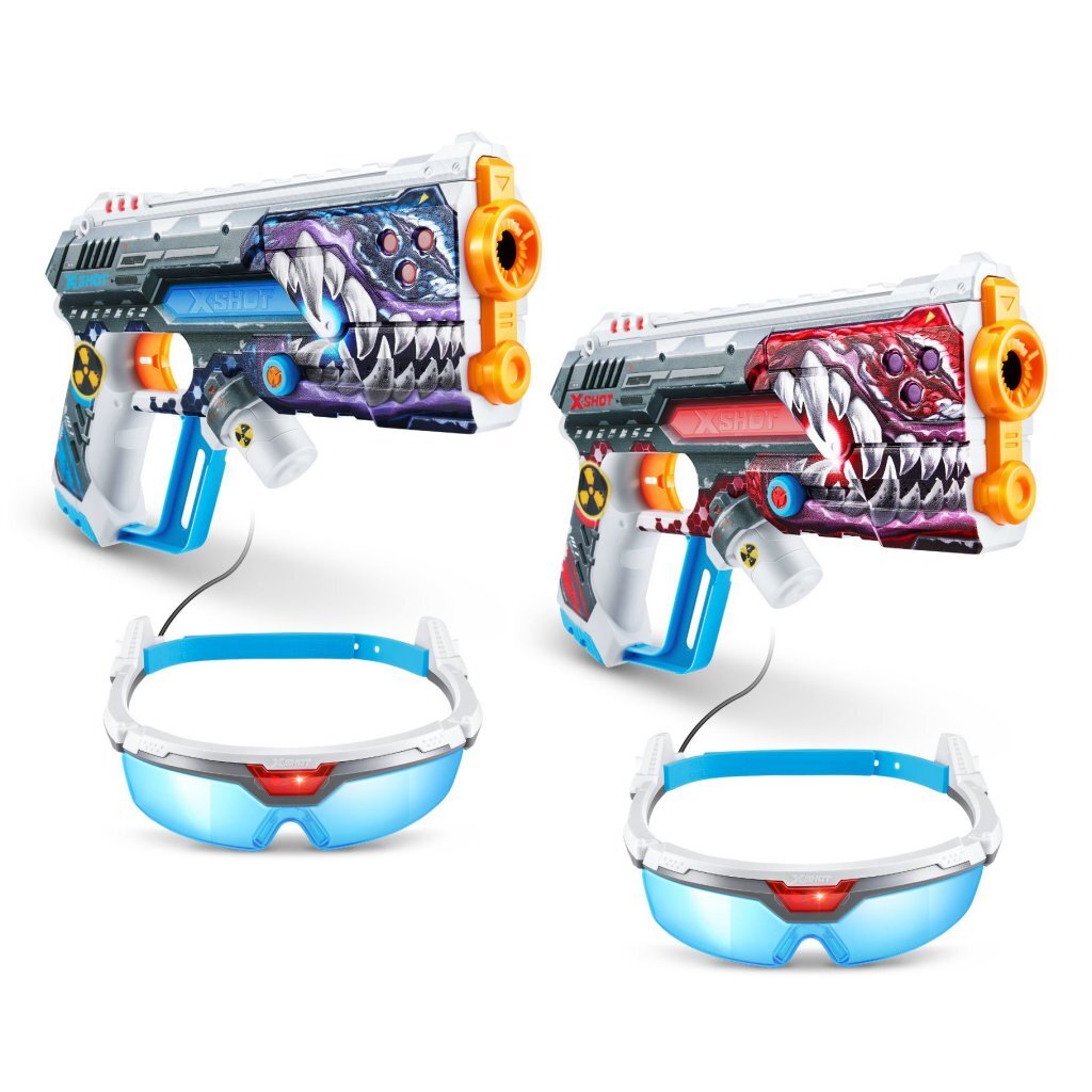 Zuru X-Shot Skins Laser 360 Blaster 2 Pack Dartblasters Joy&Bloom