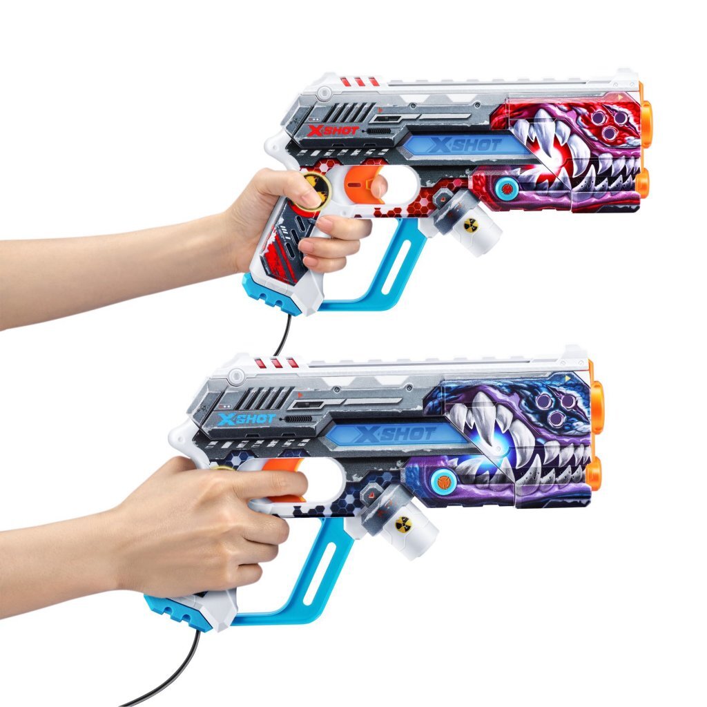 Zuru X-Shot Skins Laser 360 Blaster 2 Pack Dartblasters Joy&Bloom