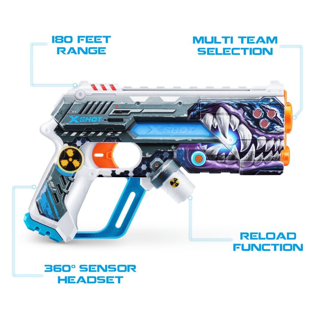 Zuru X-Shot Skins Laser 360 Blaster 2 Pack Dartblasters Joy&Bloom