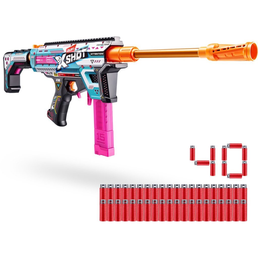Zuru X-Shot Pro Series Mega Blaster + 40 Darts Dartblasters Joy&Bloom