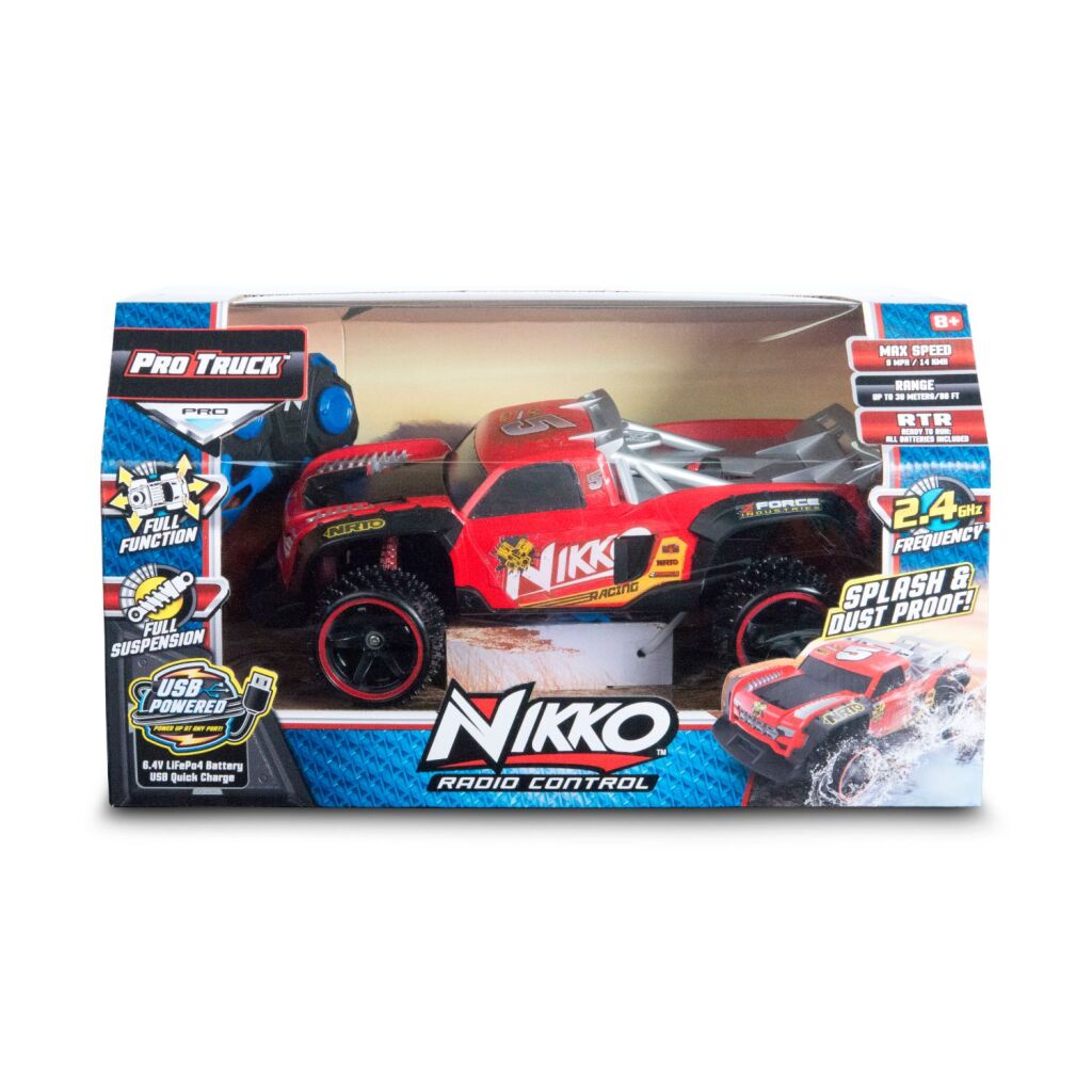 Nikko Rc Racing Truck Rood/Zwart Default Title Radiografisch Bestuurbaar Joy&Bloom