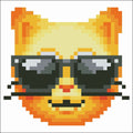Diamond Dotz Diamond Painting Cool Cat 10X10 Cm Default Title Diamond Painting Joy&Bloom