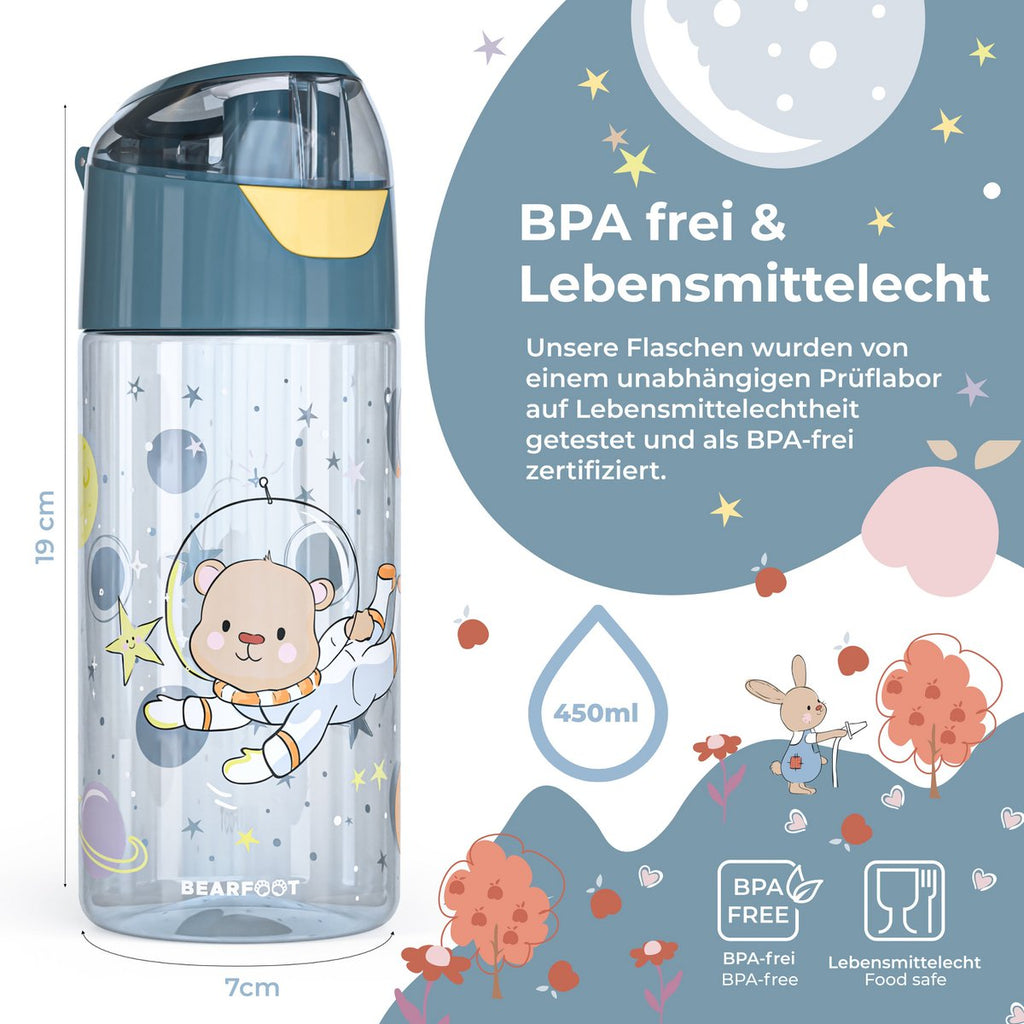 Drinkfles lichtgewicht kinderwaterfles - astronaut beer Joy&Bloom