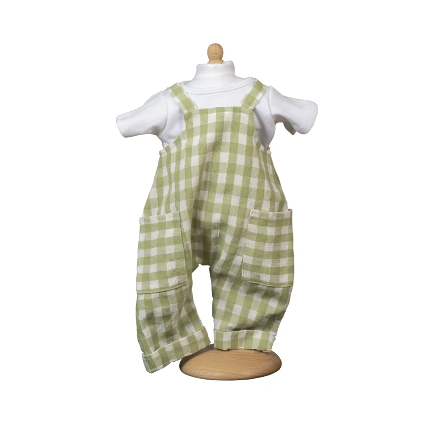 Overall +T-shirt groen 35cm Joy&Bloom