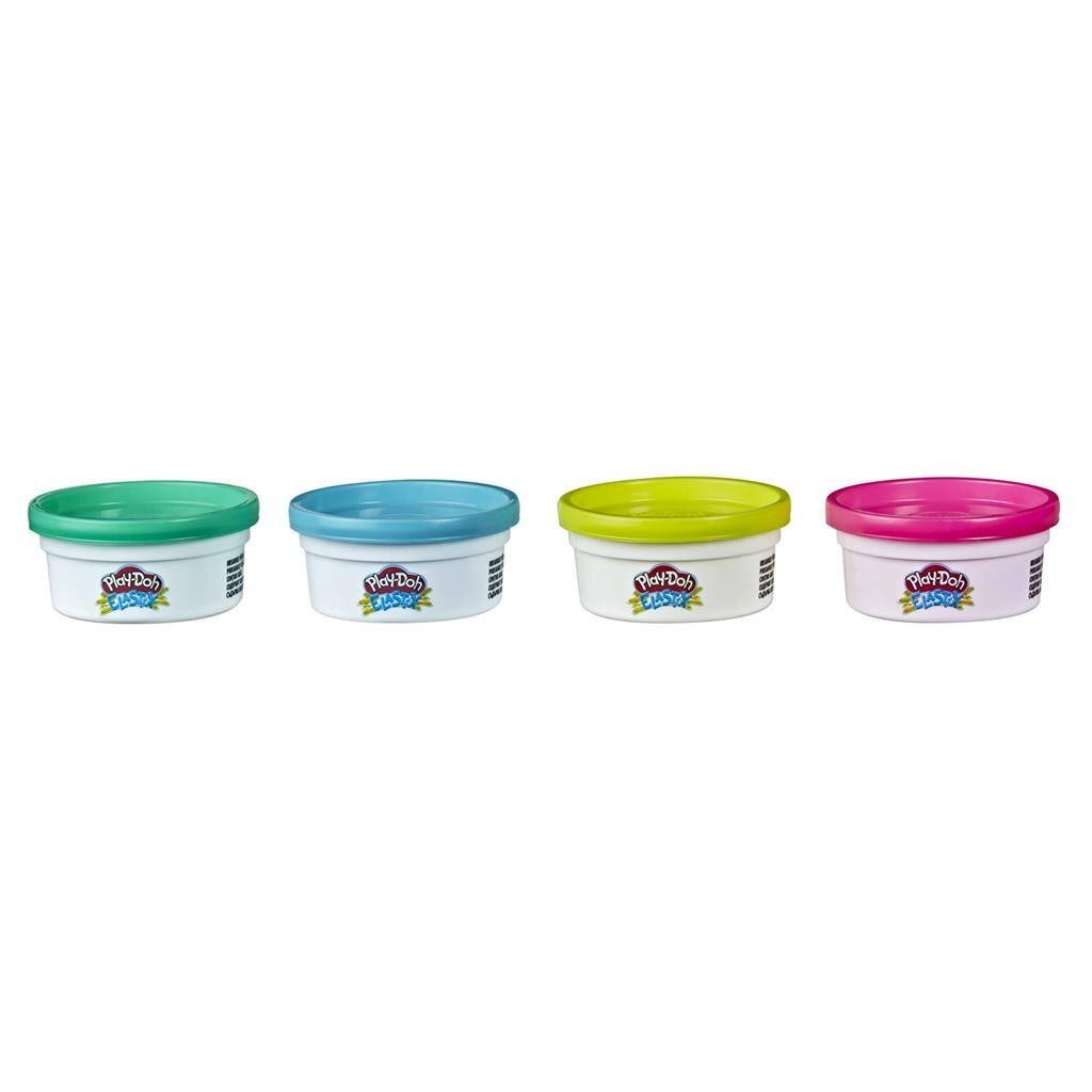 Play-Doh Elastix Klei 4 Potjes Kleien Joy&Bloom