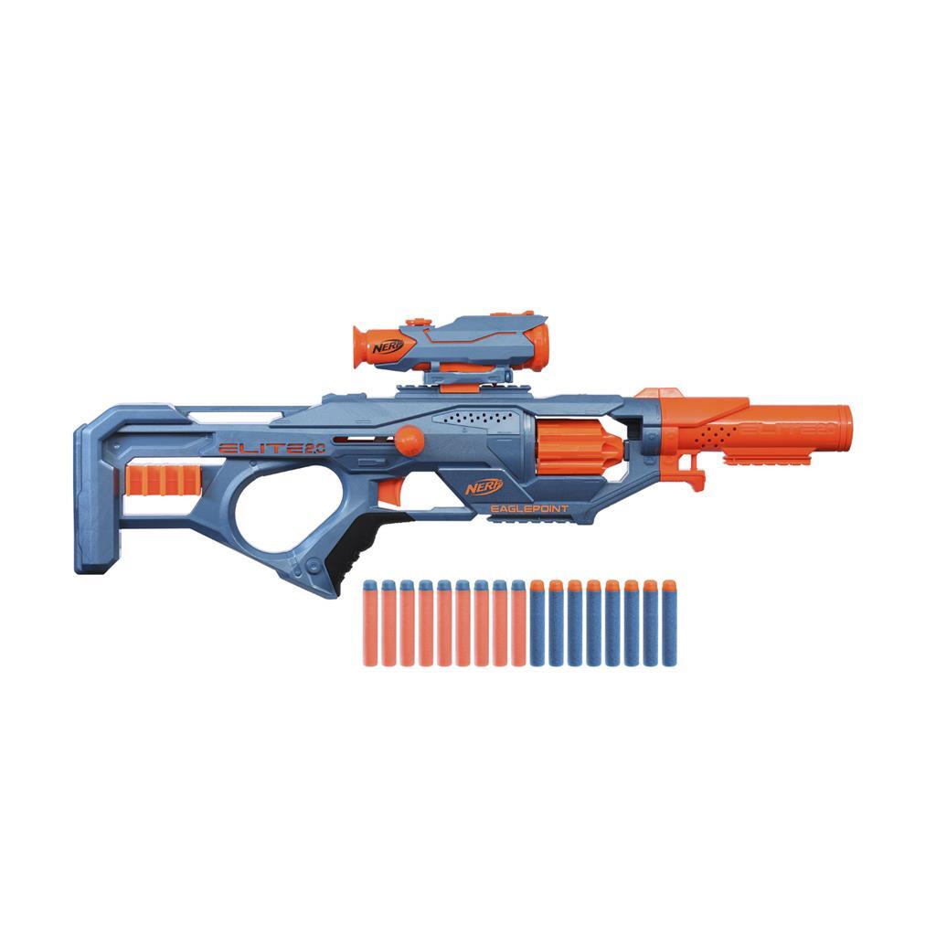 Nerf Elite 2.0 Eaglepoint Rd8 Blaster + 16 Darts Nerf N Strike Dartblasters Joy&Bloom