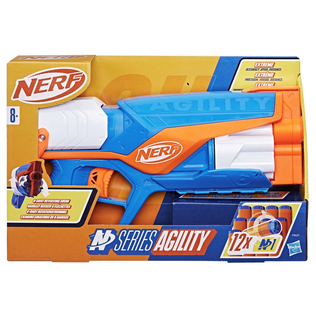 Nerf N Series Agility Blaster + 12 Darts Nerf N Strike Dartblasters Joy&Bloom