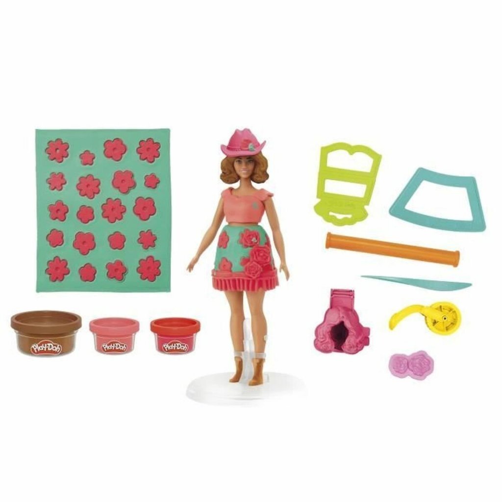 Play-Doh Barbie Florals And Fringe Kleien Joy&Bloom