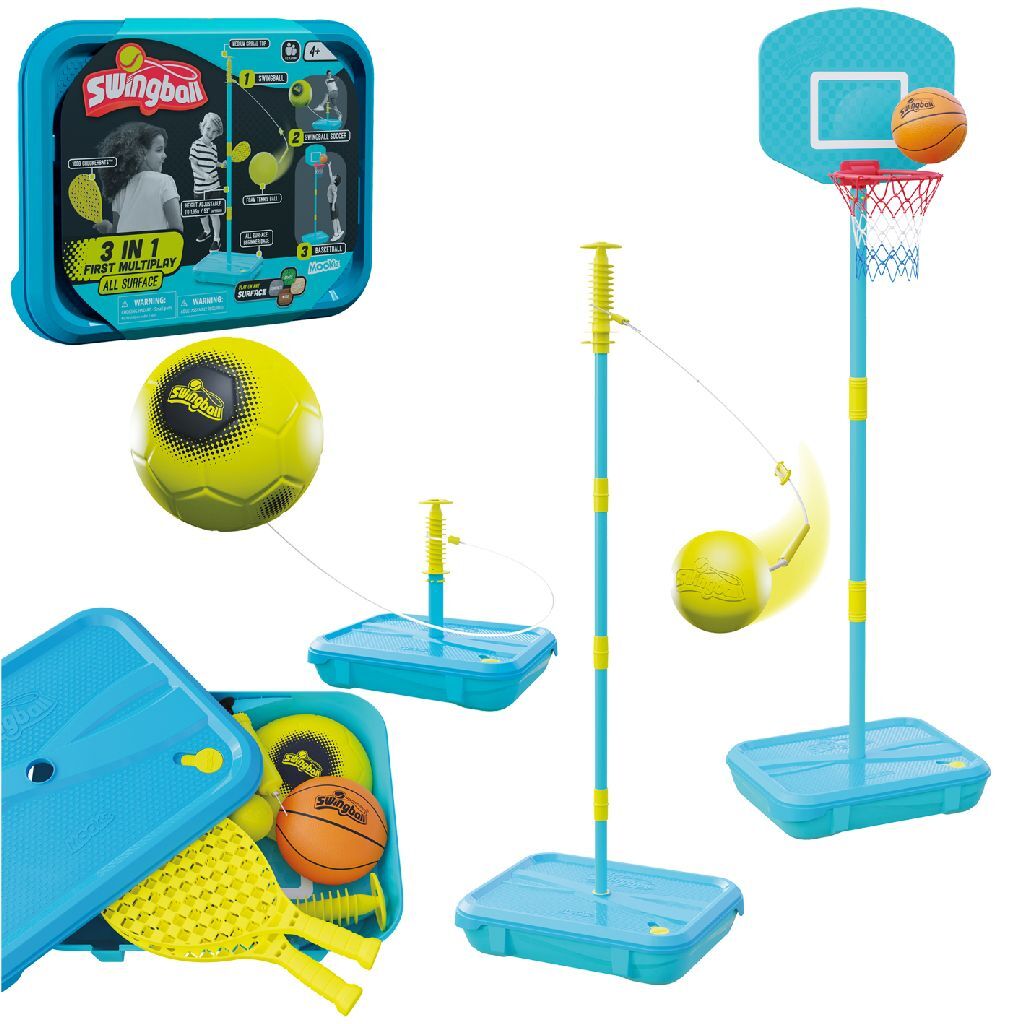 Mookie 3In1 First Multiplay Swingball Default Title Swingball Joy&Bloom