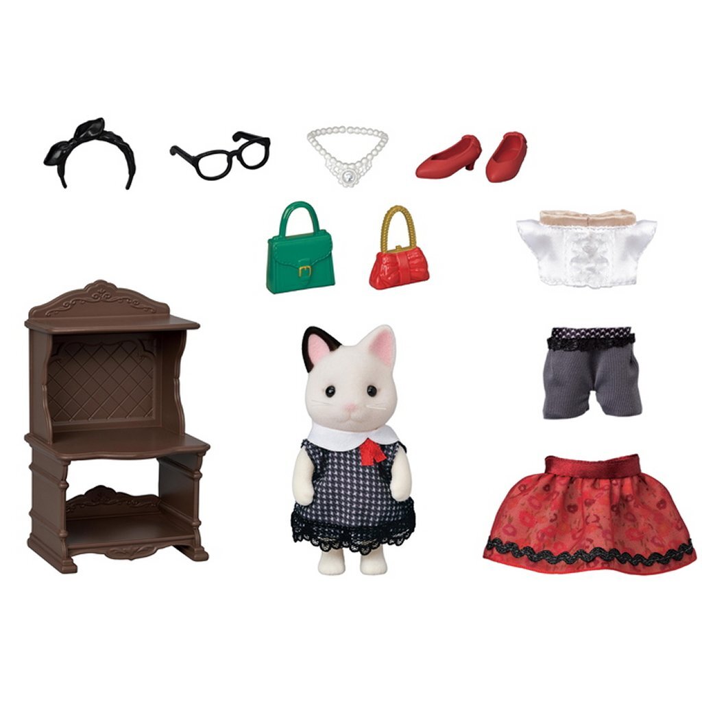 Sylvanian Families 5462 Modespeelset Tuxedo Kat Sylvanian Families Joy&Bloom