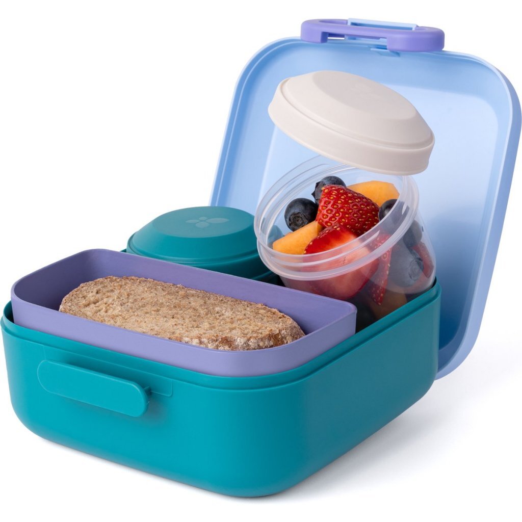 Amuse Rikko Lagoon Sky Lunchbox Blauw/Paars Schoollunch Joy&Bloom