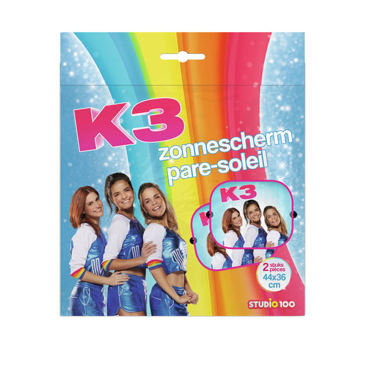 K3 Zonnescherm 44X36 Cm 2 Stuks Default Title K3 Joy&Bloom