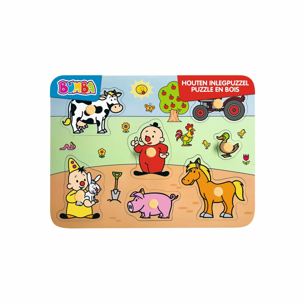 Bumba Houten Puzzel Boerderij 7 Stukjes Puzzels Joy&Bloom