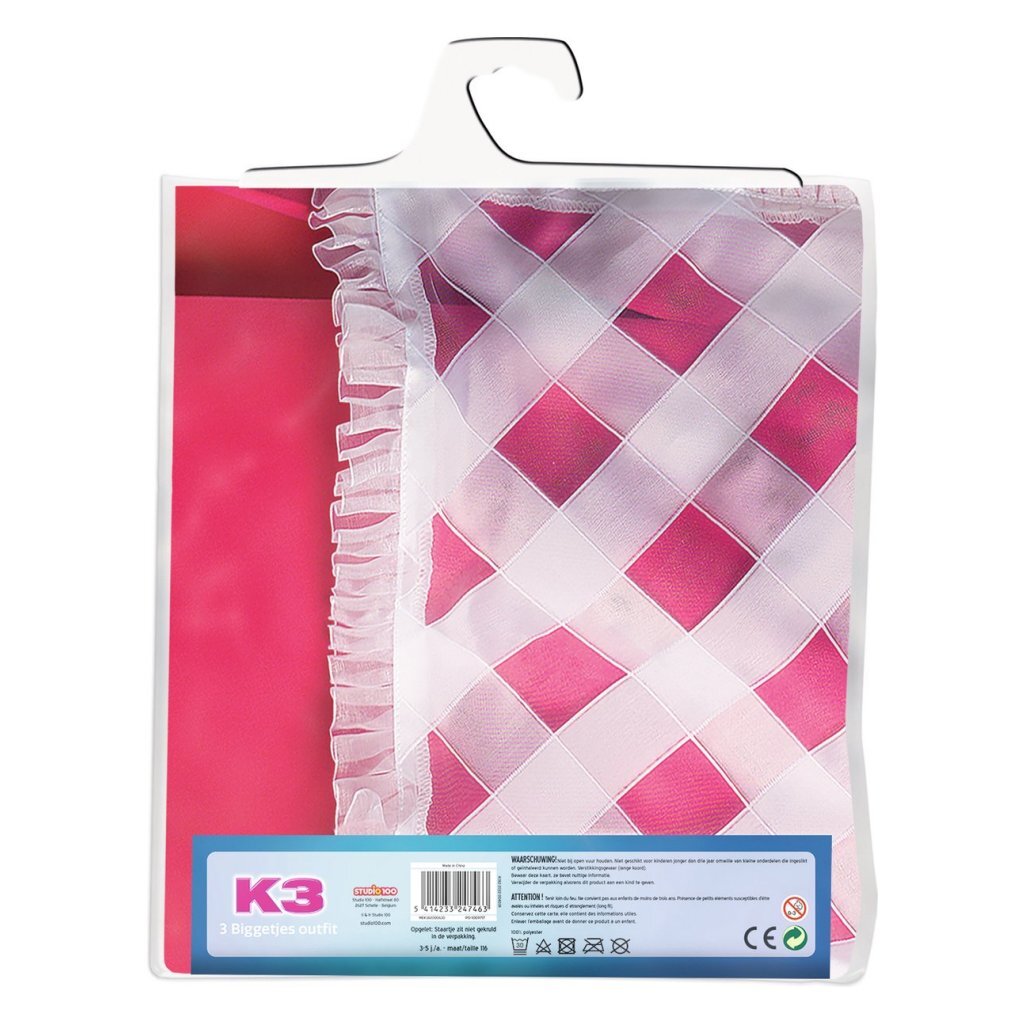 K3 Verkleedjurk 3 Biggetjes Maat 134 K3 Joy&Bloom