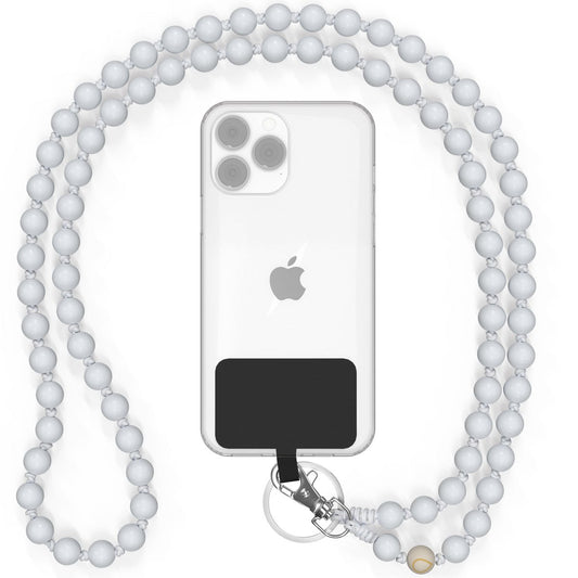 Wit strand Telefoonketting Joy&Bloom