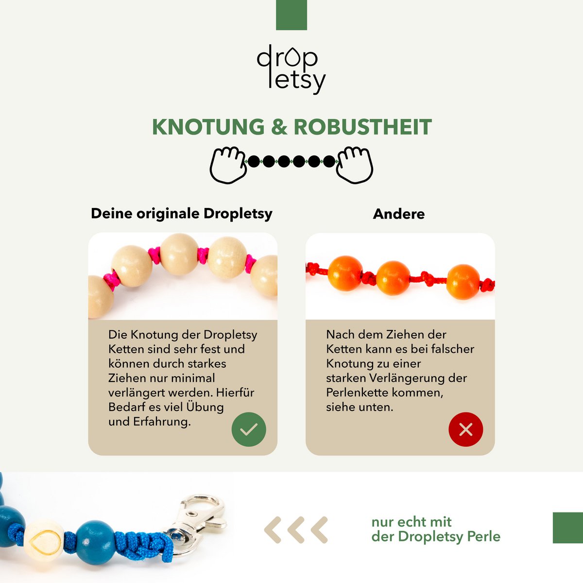 De Lelie - 12 kralen Sleutelhanger