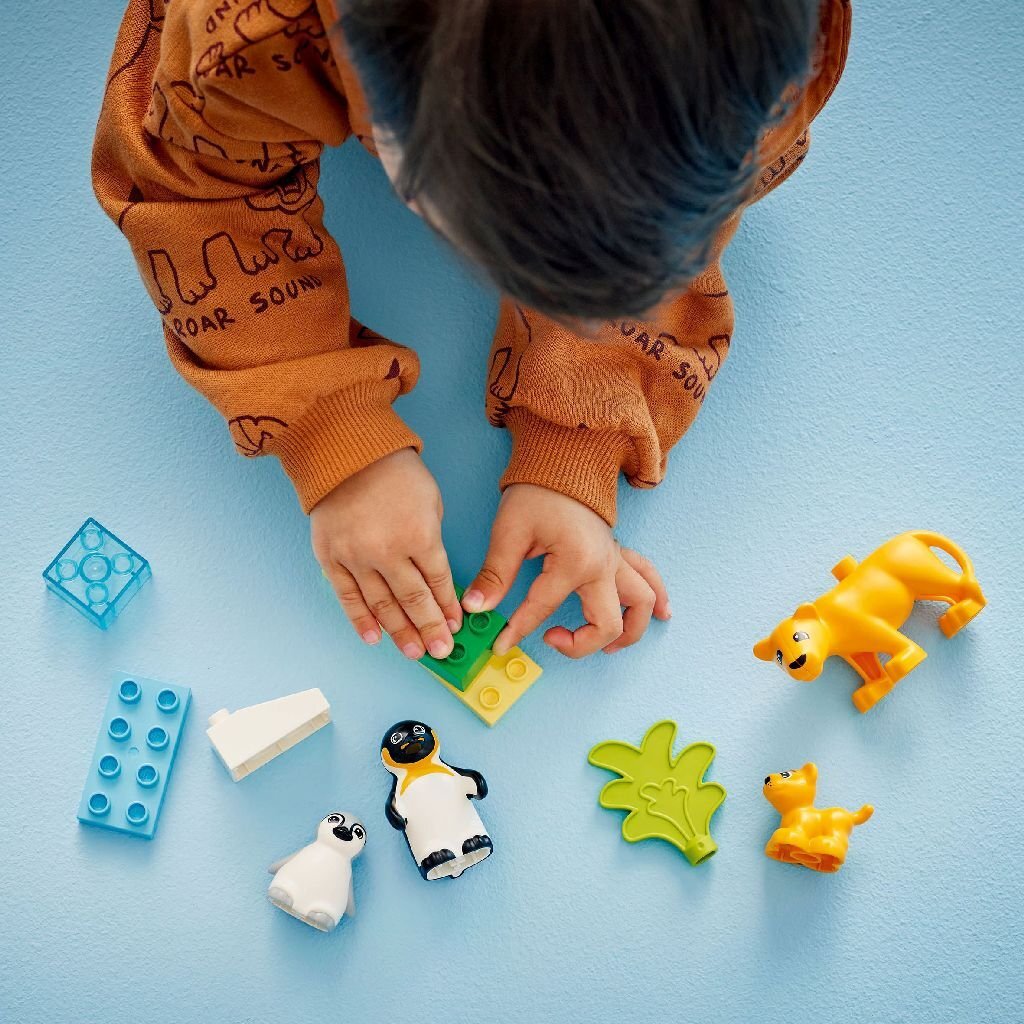 Lego Duplo 10442 Families Van Wilde Dieren Pingu&Iuml;Ns En Leeuwen Lego Duplo Joy&Bloom