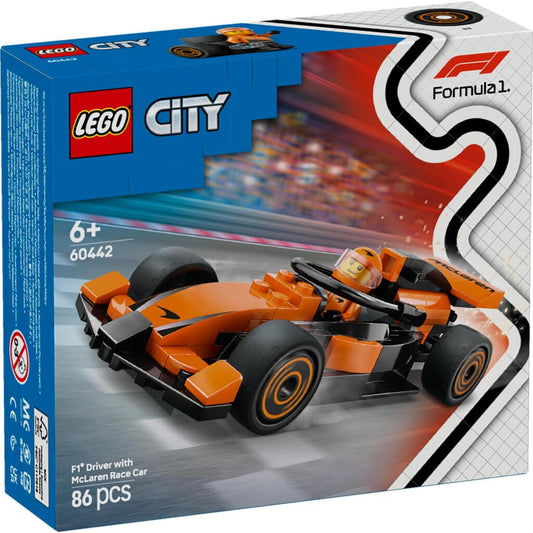 Lego City 60442 F1 Coureur Met Mclaren Racewagen Default Title Lego City Joy&Bloom