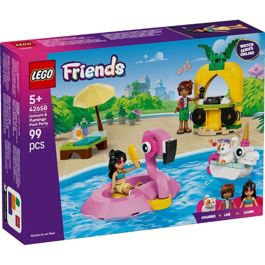 Lego Friends 42658 Zwembadfeestje Met Flamingo En Eenhoorn Default Title Lego Friends Joy&Bloom