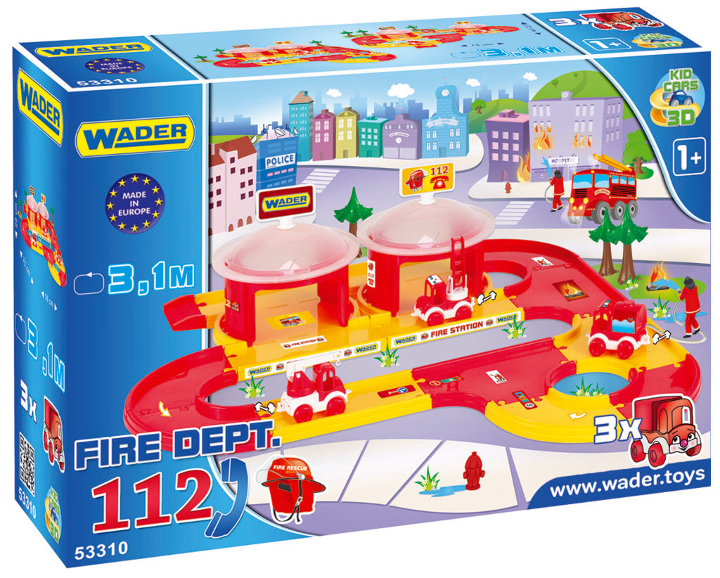 Wader Kids Cars 3D Brandweer Auto's & Voertuigen Joy&Bloom