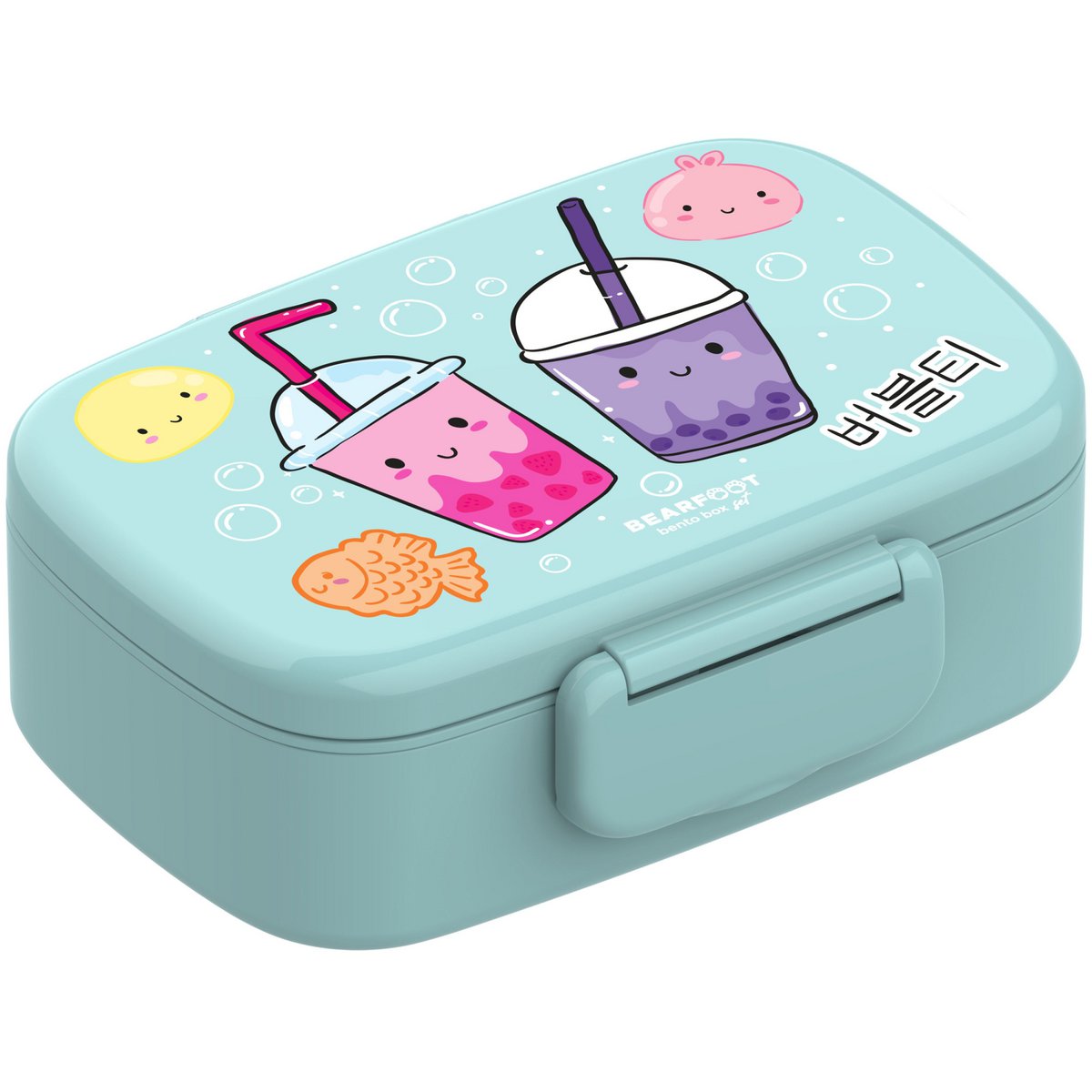 Kinderlunchbox met vakken, lekvrij - BubbleTea, mint Joy&Bloom