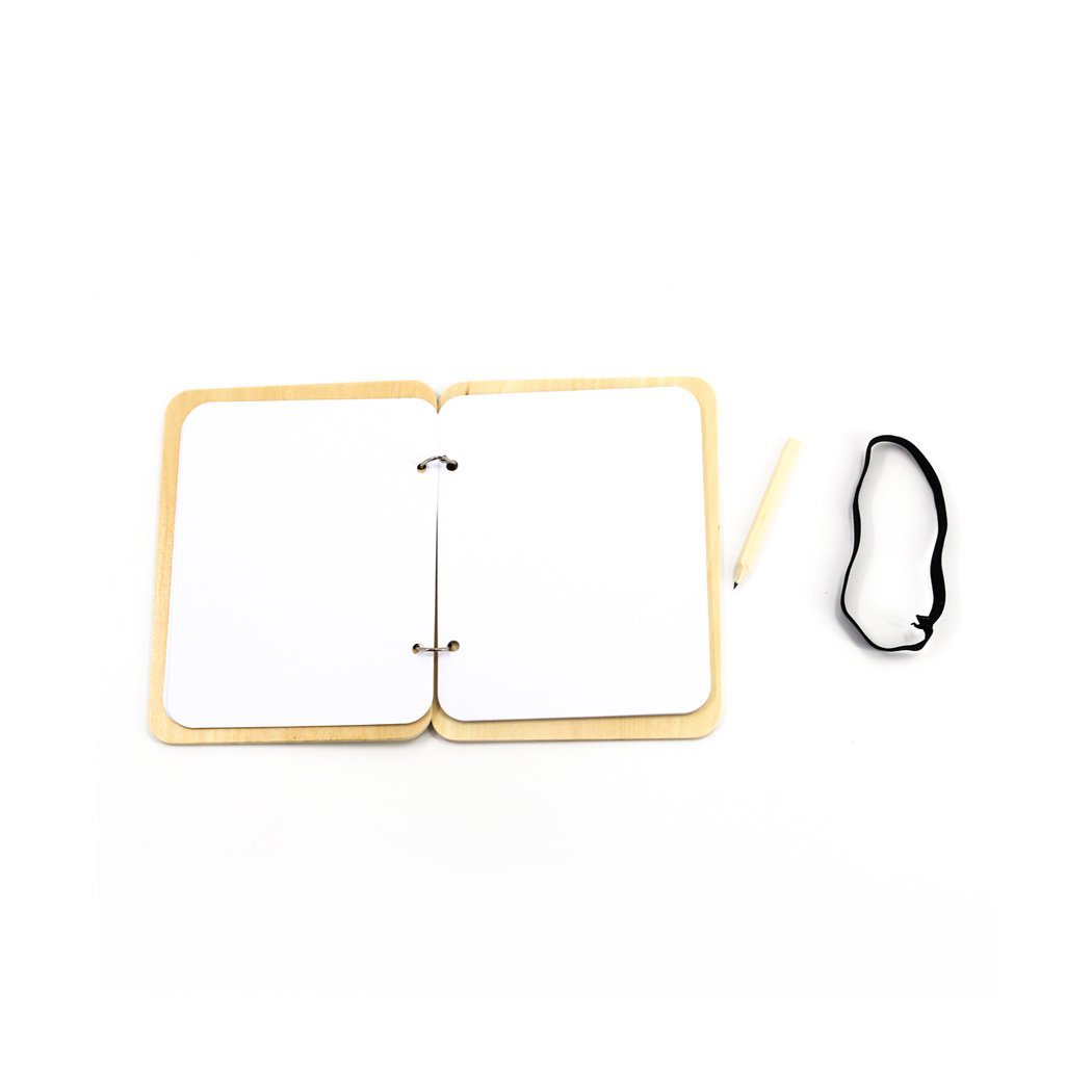 Bloemen dagboekje met potlood