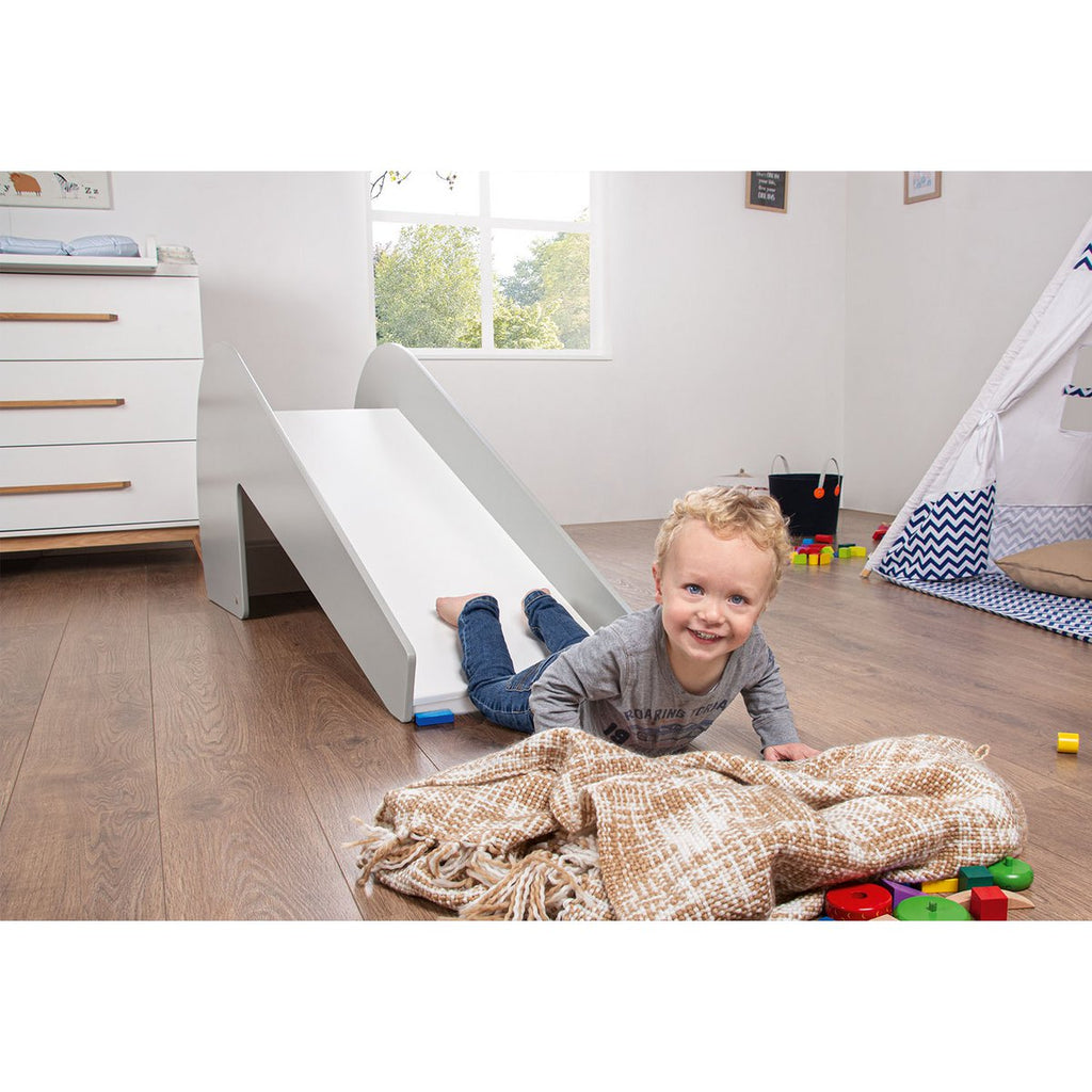 Blijbaan "lotta", grijs/wit